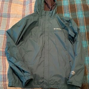 Columbia Teal Rain Jacket